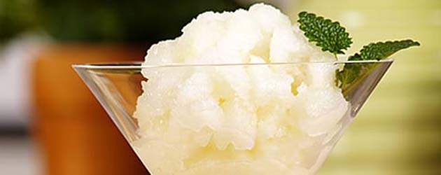 Frisk sitron-lime gelato